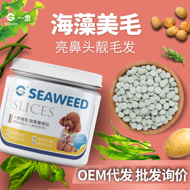 狗狗濃縮海藻美毛片貼牌OEM/ODM