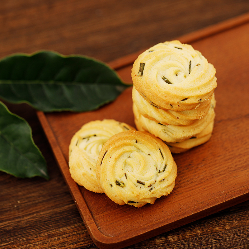 手工酥脆蔥香香蔥味餅干代加工貼牌OEM/ODM