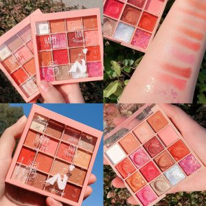 16色珠光啞光眼影盤貼牌OEM/ODM