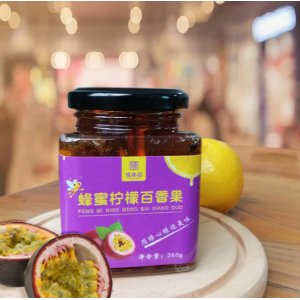 蜂蜜檸檬百香果茶檸檬膏260克貼牌定制代加工