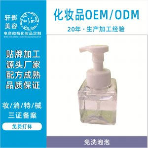 嬰兒免洗洗手液泡沫型OEM代加工