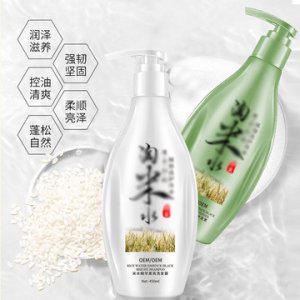 去頭皮屑滋潤(rùn)絲滑柔順米水黑亮溫和洗護(hù)代加工貼牌OEM/ODM