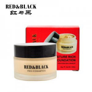 紅與黑彩妝水潤(rùn)粉霜代加工貼牌OEM/ODM