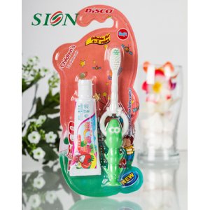 日常用兒童牙刷牙膏組合  OEM/ODM定制代加工