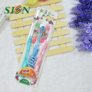 三只裝家庭成人軟毛牙刷OEM/ODM定制代加工