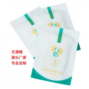 一次性擦臉擦手無(wú)酒精便捷金銀花清潔濕巾代加工貼牌OEM/ODM