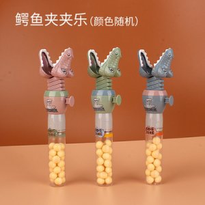 兒童玩具創(chuàng)意糖果伸縮鯊魚貼牌定制代加工
