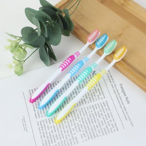 男女手動雙色磨尖絲牙刷OEM/ODM定制代加工