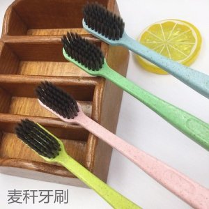 DOLEK/多樂克竹炭麥桿秸桿牙刷代加工貼牌OEM/ODM