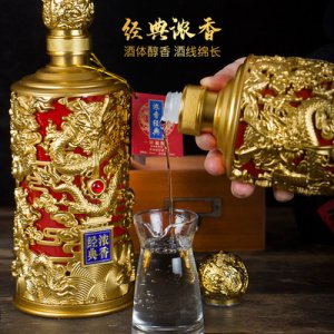 古井鎮(zhèn)濃香型白酒52度龍酒750毫升貼牌OEM/ODM