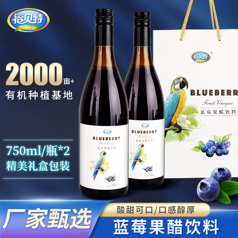 藍(lán)莓果醋禮盒2支裝貼牌定制代加工