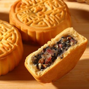 多口味大廣式100克漿皮五仁月餅 可OEM/ODM代工