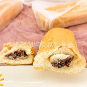 麥家歡長條紫米面包貼牌定制代加工