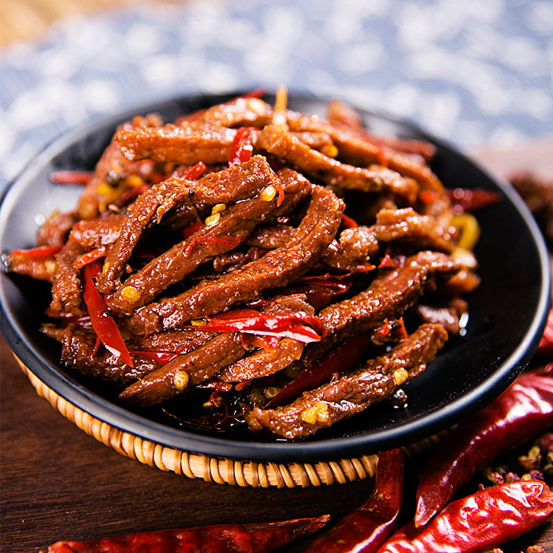 自貢麻辣香牛肉干OEM代加工