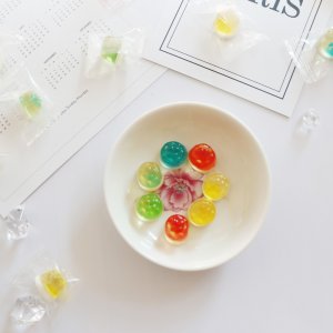 夾心子彈頭袋裝QQ糖貼牌OEM/ODM