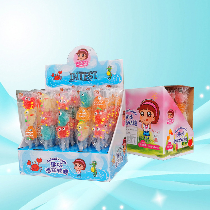 棒棒糖軟糖海洋動物貼牌定制代加工