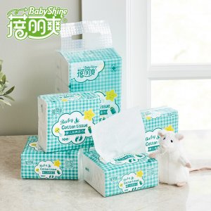 蓓麗爽棉質(zhì)100抽嬰兒棉柔巾代加工貼牌OEM/ODM