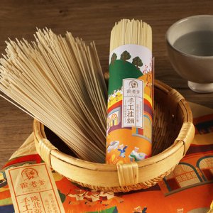 良工坊霍老爹陜北手工空心掛面350g面條可OEM/ODM代工