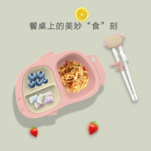 寶寶卡通喂養(yǎng)餐盤(pán)輔食碗貼牌定制代加工