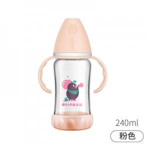 嘟嬰新生兒晶鉆玻璃奶瓶240MLOEM/ODM