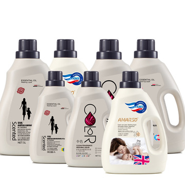 oem代加工抑菌防螨洗護(hù)合一2L瓶裝香水洗衣液 洗護(hù)日用品生產(chǎn)廠家OEM代加工