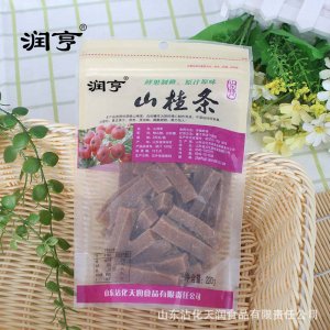 山東特產(chǎn) 原味山楂條220g 果干蜜餞 辦公休閑零食OEM/ODM定制代加工