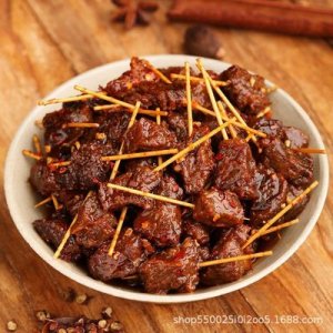 侗家王熟食真空牙簽牛肉55g貼牌定制代加工