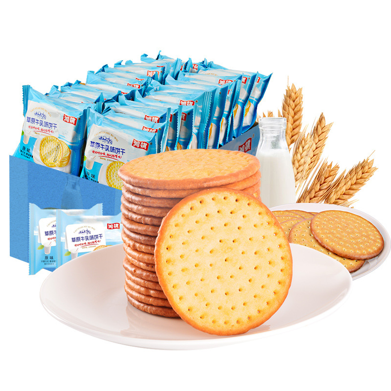 鴻祺草原牛乳鮮味大餅早餐年貨休閑零食貼牌OEM/ODM