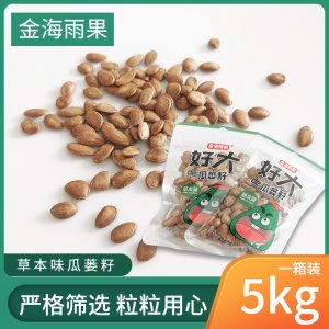 金海雨果瓜蔞籽話梅味瓜子小包裝非吊瓜子袋裝5000g可OEM/ODM代工