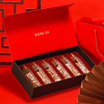 年貨西洋參禮盒裝順豐空運初級農(nóng)產(chǎn)品分裝送禮軟質(zhì)切片花旗參貼牌定制代加工