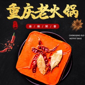喜呷重慶麻辣鮮香老火鍋底料500g麻辣牛油方塊火鍋調味料OEM代加工