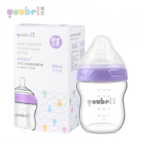 優(yōu)貝youbei 150ml玻璃奶瓶大寬口貼牌定制代加工