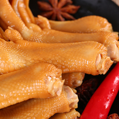 工廠生產(chǎn)下洋泡鴨爪聚香軒大罐裝泡爪休閑零食閩西永定泡鴨掌代加工貼牌OEM/ODM