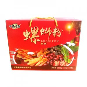 十里螺香柳州螺螄粉300g*10袋禮盒裝 螺絲粉速食螺師粉酸辣螺獅粉代加工貼牌OEM/ODM