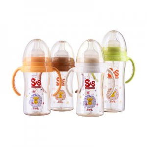 寬口徑抗摔配手柄防嗆防脹氣防溢奶寶寶兒童PPSU奶瓶OEM代加工