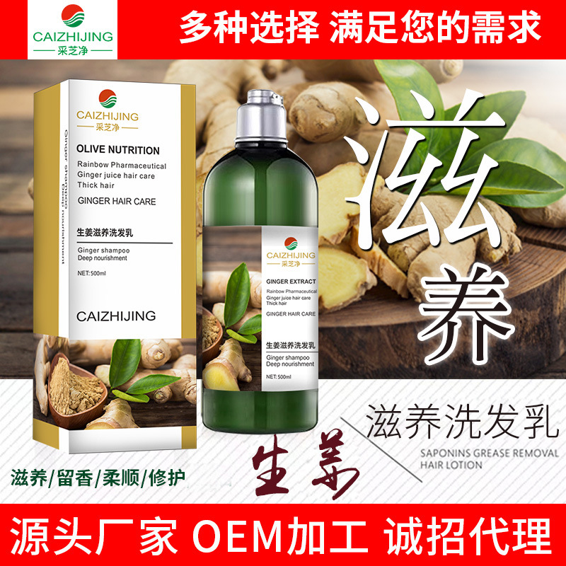 生姜洗發(fā)水清爽控油去屑洗頭膏貼牌定制代加工