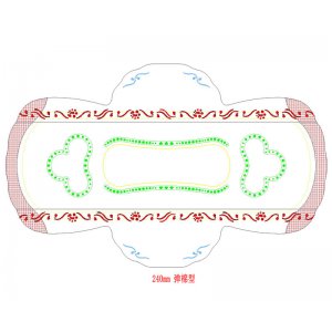 240mm標(biāo)準(zhǔn)日用衛(wèi)生巾貼牌OEM/ODM