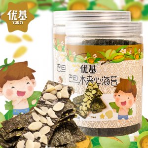 巴達木夾心海苔罐裝80克代加工貼牌OEM/ODM