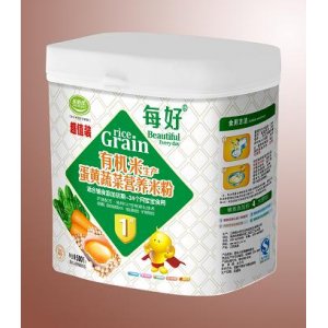 每好500g有機(jī)米生產(chǎn)蛋黃蔬菜營養(yǎng)米粉1段OEM代加工