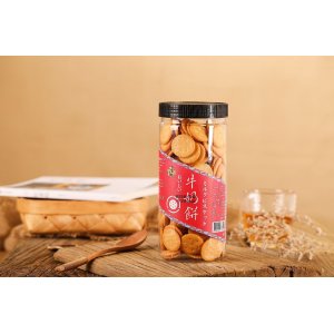 兒童原味圓形狀餅干貼牌定制代加工