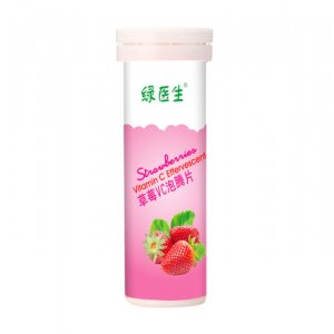 綠醫(yī)生草莓VC泡騰片OEM代加工