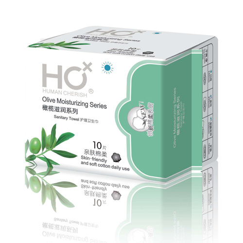 橄欖滋潤系列護理日用衛(wèi)生巾OEM/ODM定制代加工