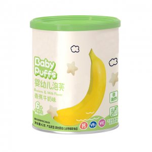 嬰童（嬰標(biāo)）泡芙 香蕉牛奶味OEM/ODM代加工