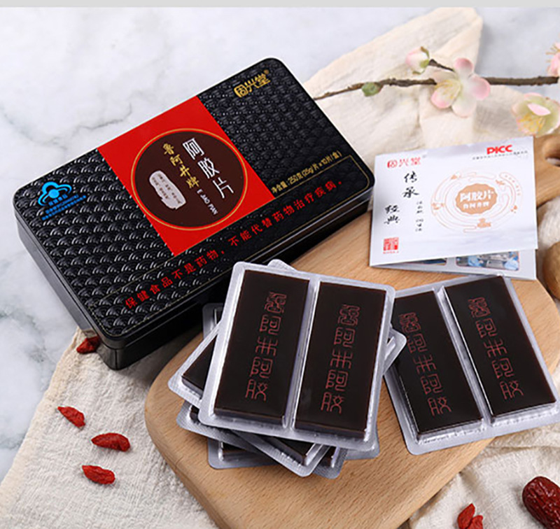 山東驢皮阿膠片貼牌OEM/ODM