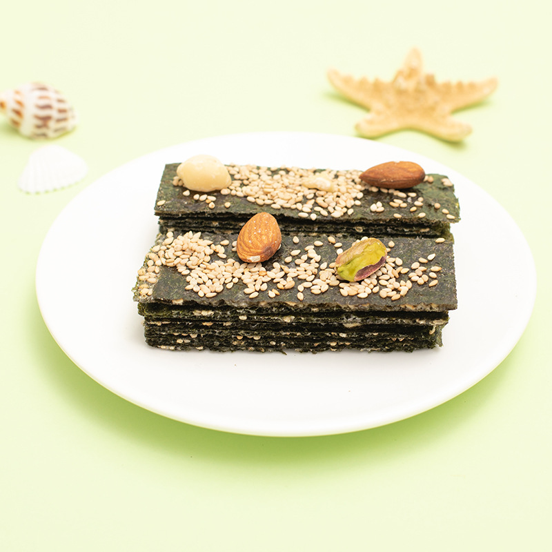 芝麻味夾心海苔脆40克罐裝代加工貼牌OEM/ODM