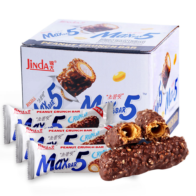 花生夾心巧克力棒果仁棒貼牌OEM/ODM