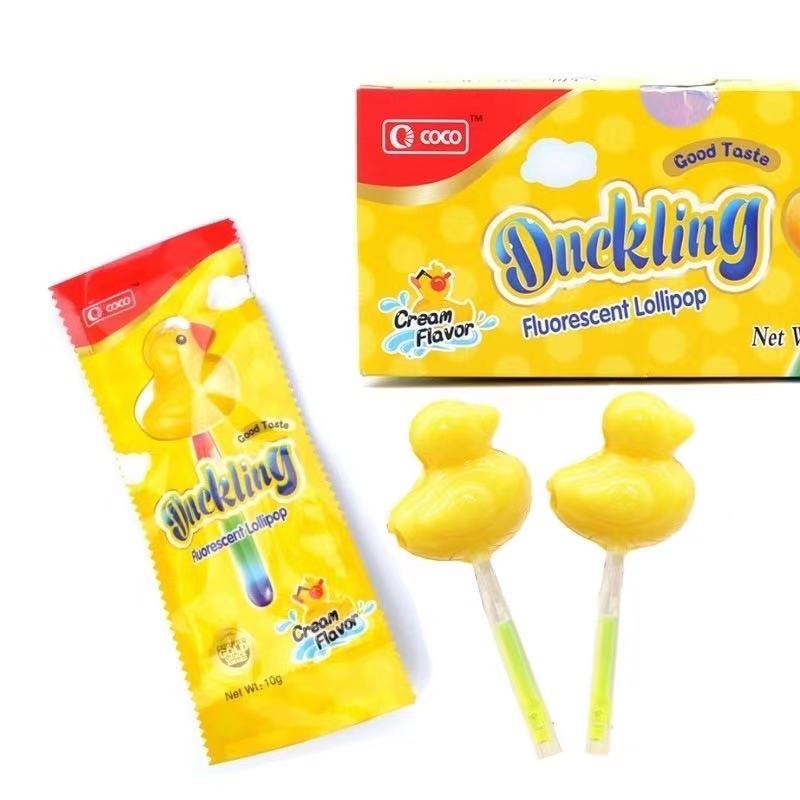 小黃鴨熒光棒棒糖貼牌OEM/ODM