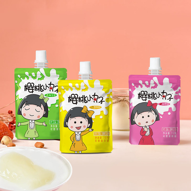櫻桃小丸子優(yōu)乳可吸果凍貼牌定制代加工