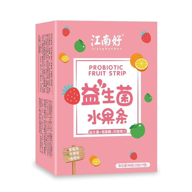 草莓味益生菌水果條貼牌定制代加工