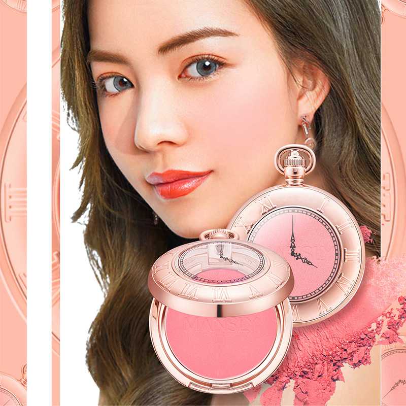 曼詩(shī)麗橘粉色腮紅OEM代加工